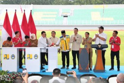 Presiden Resmikan 17 Stadion Berkelas Dunia, Menko AHY: Komitmen Infrastruktur Dukung Prestasi Olahraga Nasional