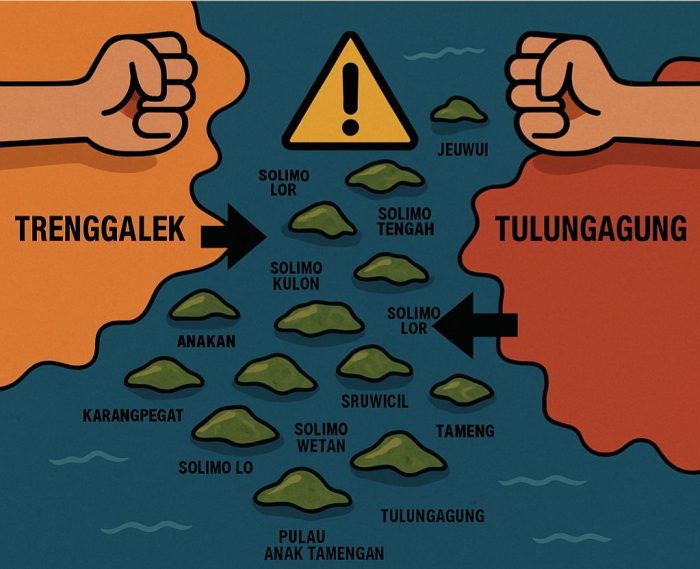 Trenggalek dan Tulungagung Rebutan 13 Pulau, Begini Penjelasan Pengamat