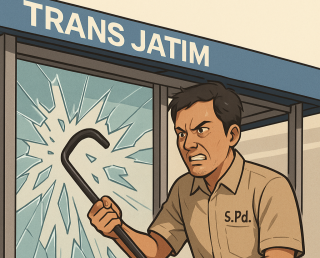 Perusak Halte Trans Jatim di Sidoarjo Ternyata Sarjana Pendidikan, Kini Dirawat di RS Menur