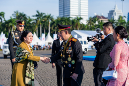 Upacara Hari Bhayangkara ke-79, Puan Ingatkan Kekuatan Polri Ada Pada Kepercayaan Rakyat 