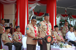Peringati Hari Pramuka ke-64, Wawali Armuji Sampaikan Pesan Begini