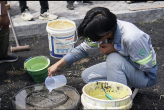 ITS Kembangkan Paving Anti-Banjir Ramah Lingkungan dari Limbah PLTU