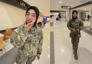 Sosok Kezia Syifa yang Viral dengan Seragam Tentara Amerika Serikat