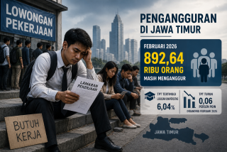 892 Ribu Warga Jatim Menganggur, BPS Ungkap Fakta Terbaru 2026