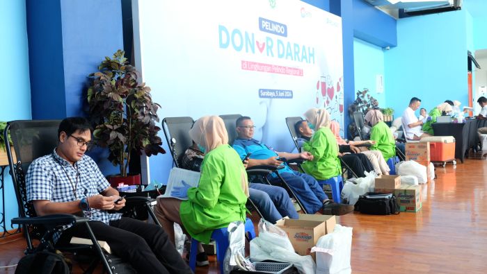 Pelindo dan UDD PMI Kota Surabaya Gelar Donor Darah Gratis