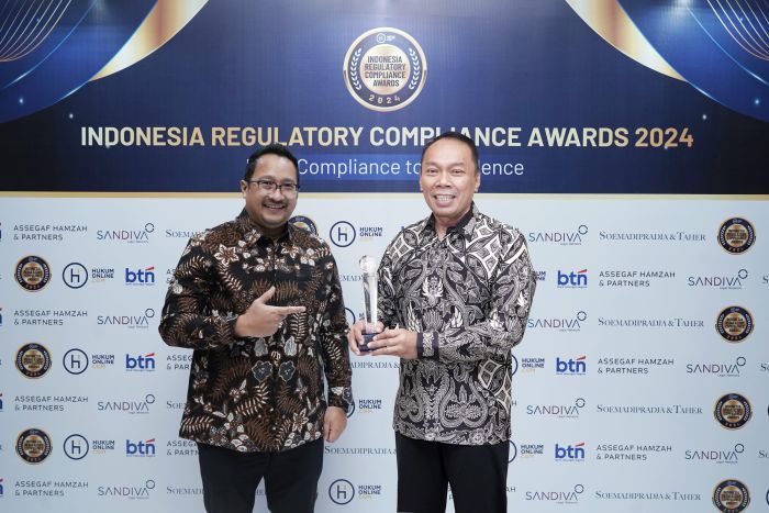 Jasa Raharja Sabet Penghargaan dari Indonesia Regulatory Compliance Award 2024
