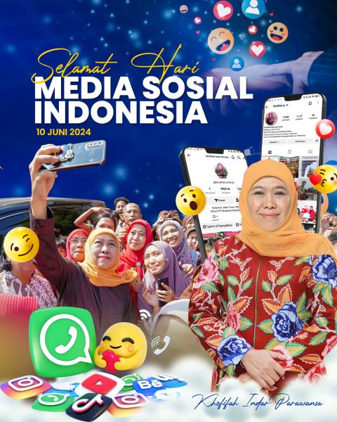 Khofifah Ajak Masyarakat Bijak Bermedsos Positif di Tahun Politik