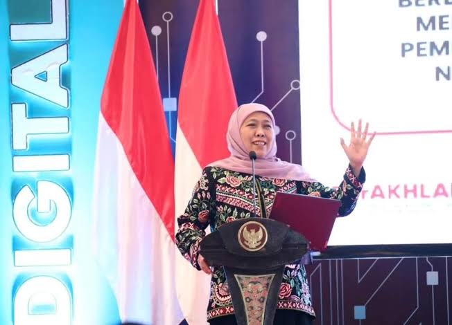 Kuatkan Literasi Digital,Khofifah Ajak Masyarakat Lawan Ujaran Kebencian
