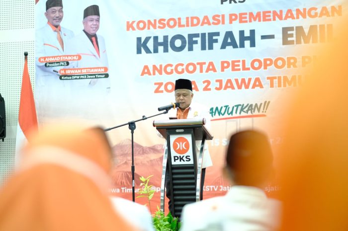 PKS Jawa Timur menggelar Konsolidasi Pemenangan Khofifah Emil di Surabaya, kini kader di daerah Tapal Kuda disolidkan di Jember, Minggu (15/9/2024)