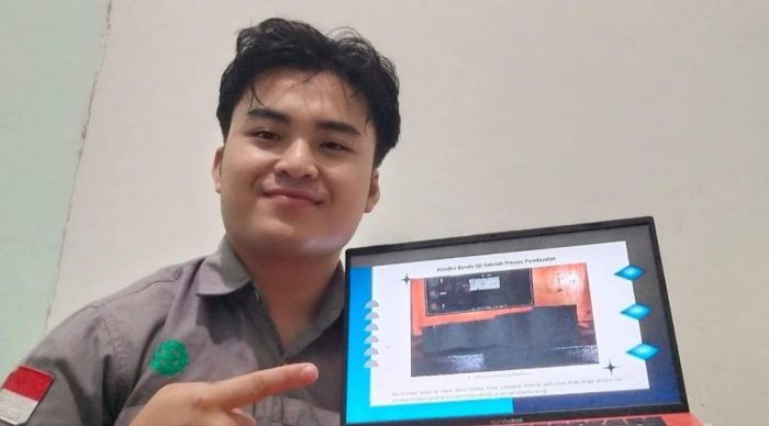 Kornelius Sofinner Ndruru, mahasiswa ITS yang punya ide mengubah limbah filter rokok menjadi bahan penguat aspal. Foto: ITS for Lingkaran