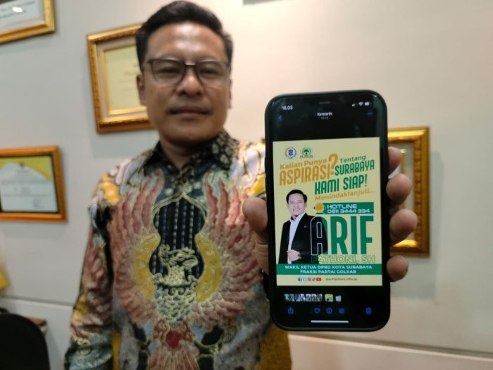 Mudahkan Pelayanan Masyarakat, Arif Fathoni Buka Layanan Aduan Lewat WA