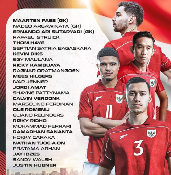 Patrick Kluivert Umumkan 27 Nama Masuk Timnas Indonesia di Kualifikasi Piala Dunia 2026, Ini Daftar Pemainnya
