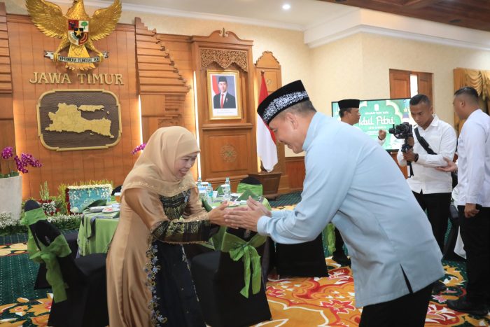 Gubernur Khofifah Halal Bi Halal dengan Forkopimda Jatim, Sampaikan Pesan Begini