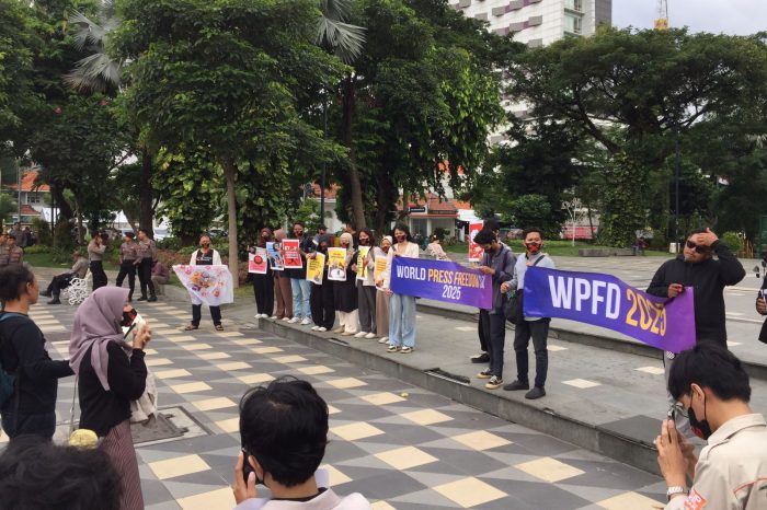 AJI Gelar Peringatan Hari Kebebasan Pers di Surabaya, Tuntut Usut Tuntas Kasus Kekerasan Jurnalis