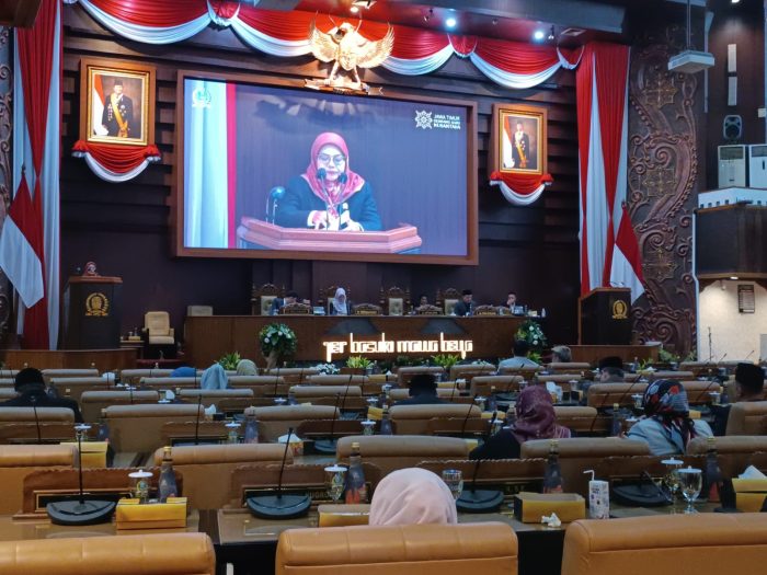 Suasana sidang paripurna DPRD Jatim, Rabu (14/5/2025). Ist