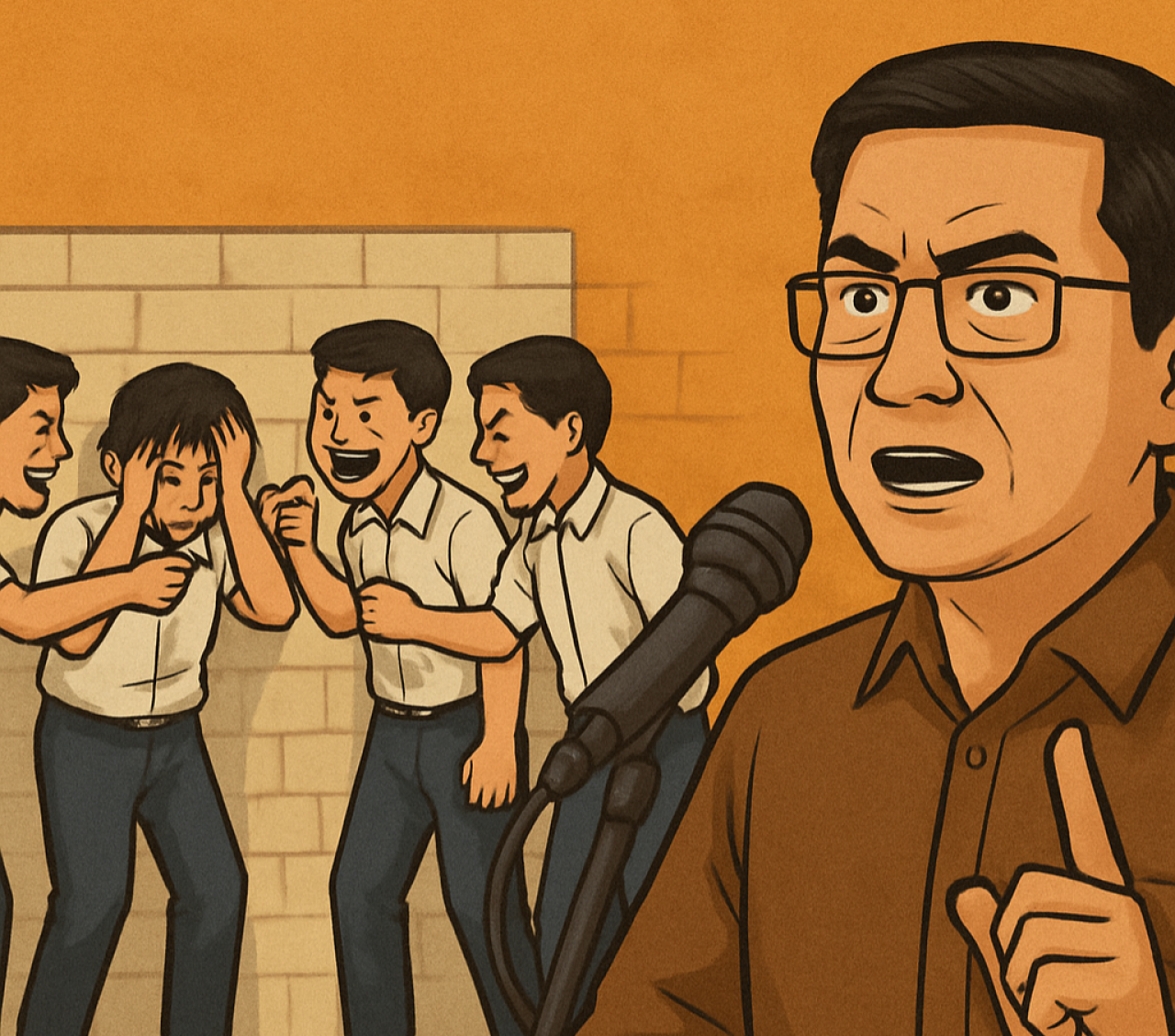 Ilustrasi kasus bullying di SMPN 3 Doko, Kabupaten Blitar.