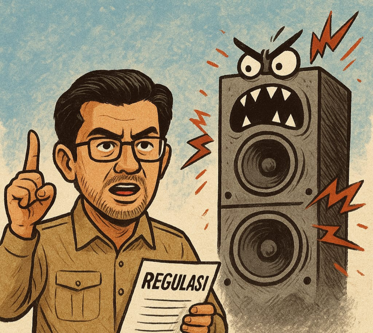 Ilustrasi sound horeg