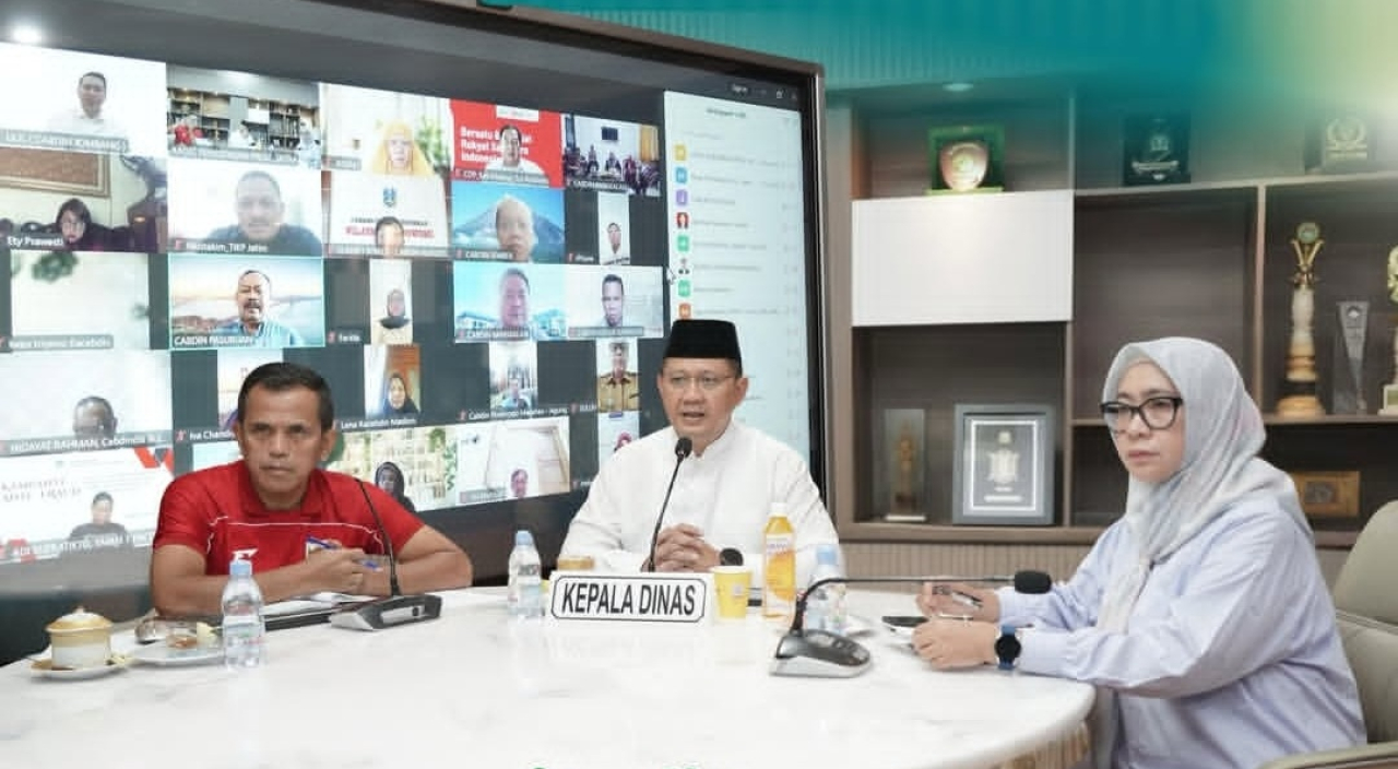 Kadindik Jatim Aries Agung Paewai pimpin Rakor dalam rangka jaga kondusifitas kegiatan belajar dan mengajar di wilayah pendidikan, Minggu (31/8/2025). (Foto: Kadindik Jatim for Lingkaran)