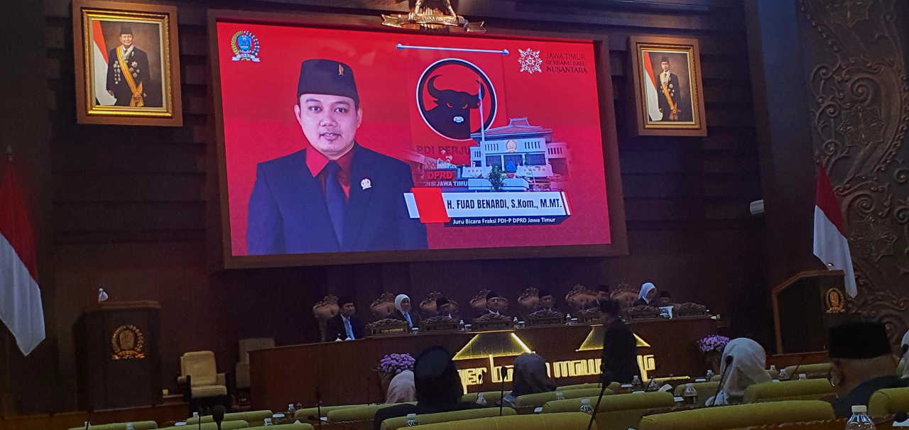 Fuad Benardi, juru bicara Fraksi PDI Perjuangan DPRD Jatim.