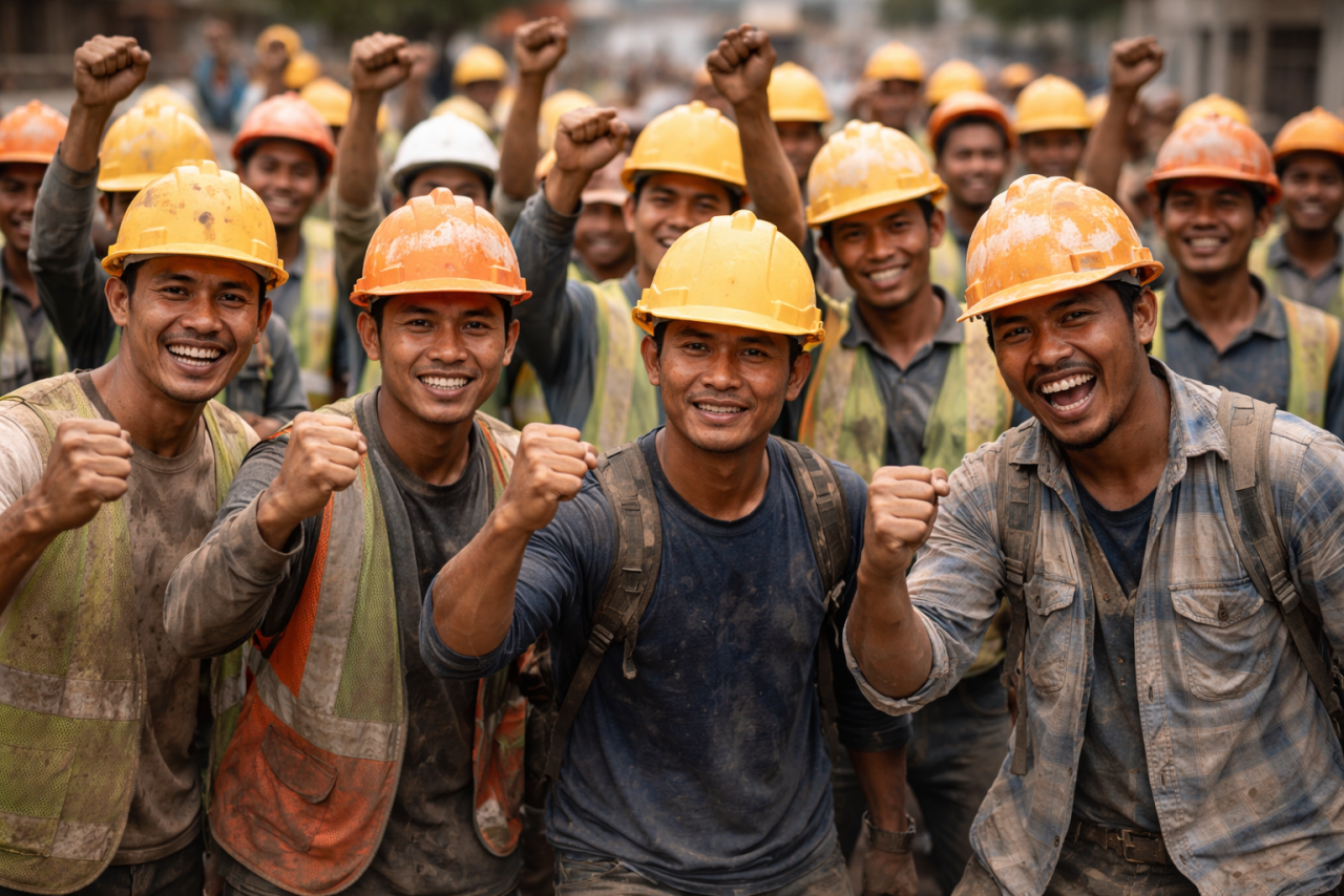 Ilustrasi gambar buruh