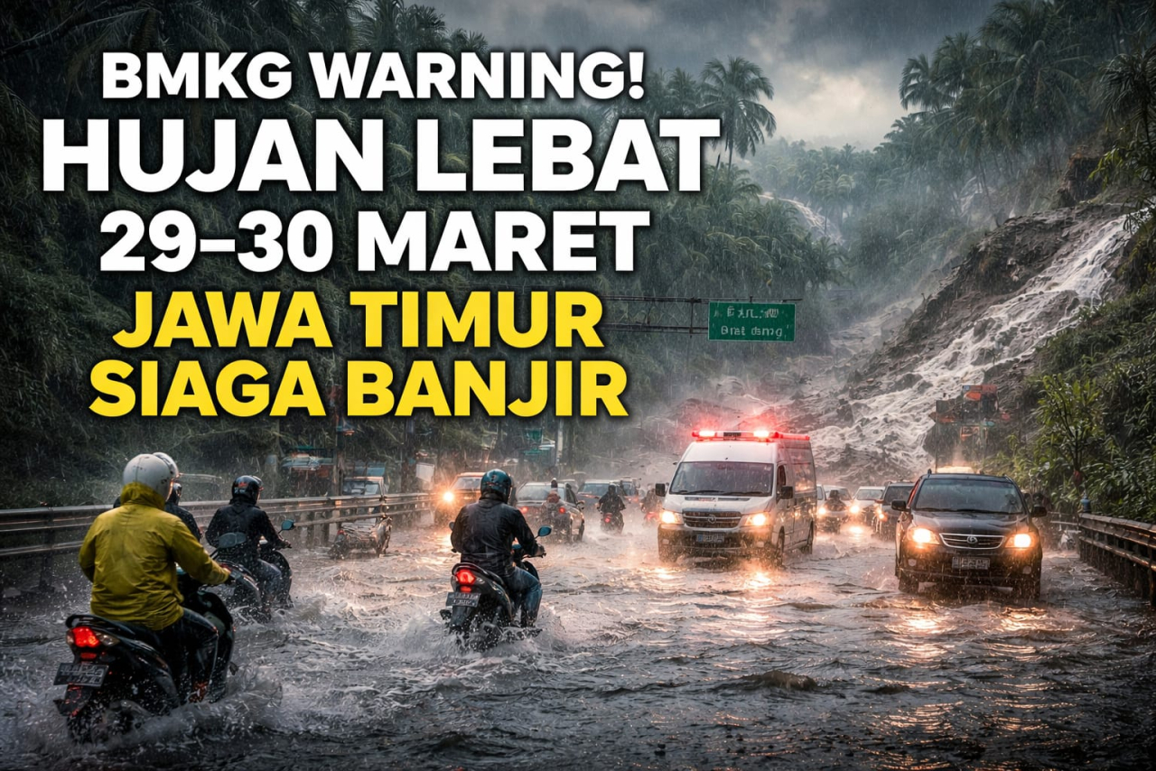 Jatim masuk status siaga. (Ilustrasi ChatGPT)