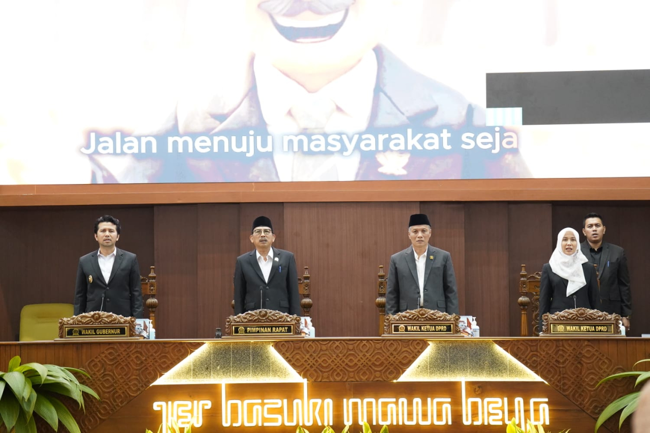 Suasana sidang Paripurna DPRD Jatim, Senin (9/3/2026). (Foto Humas DPRD Jatim)