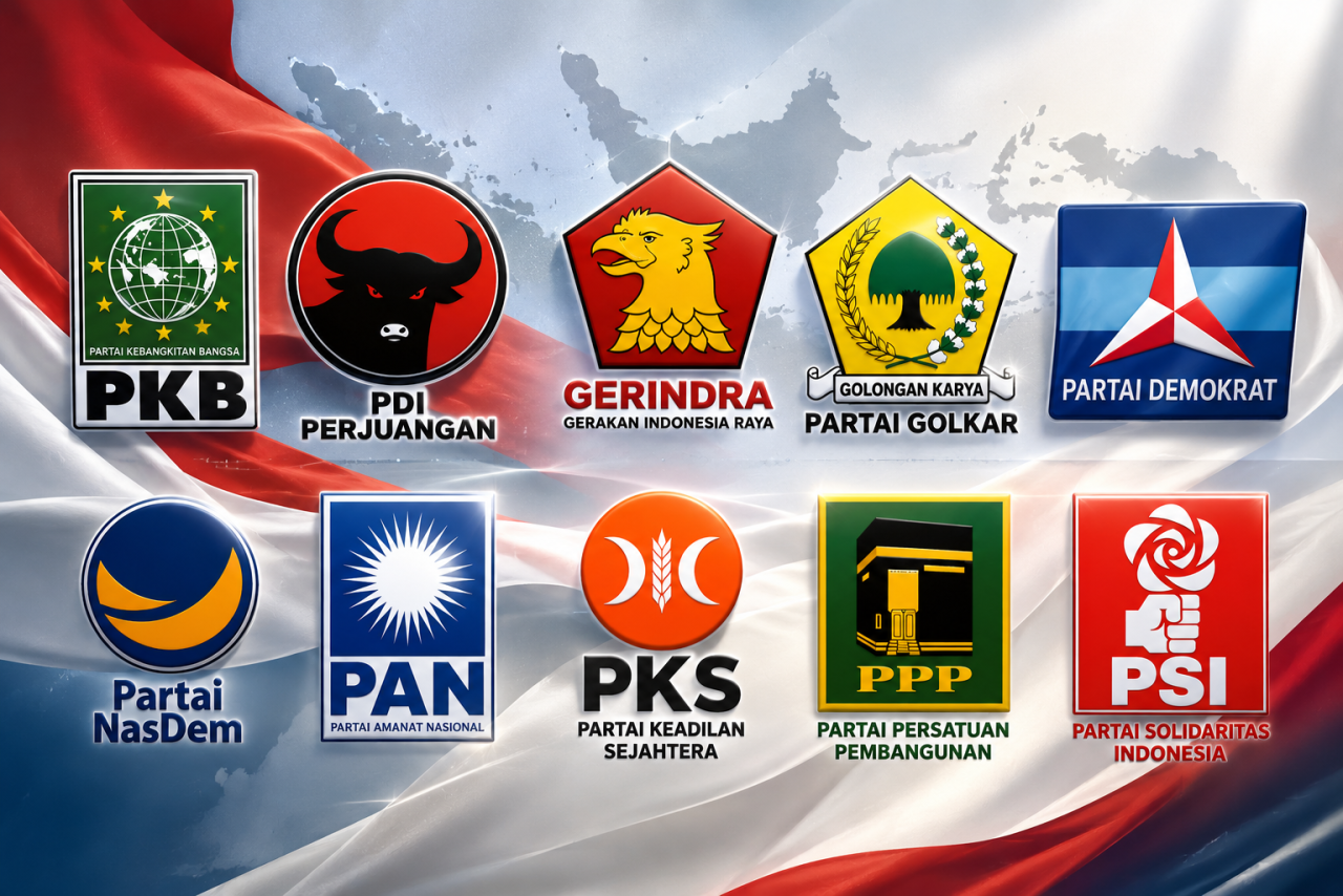 Ilustrasi partai politik di Jawa Timur