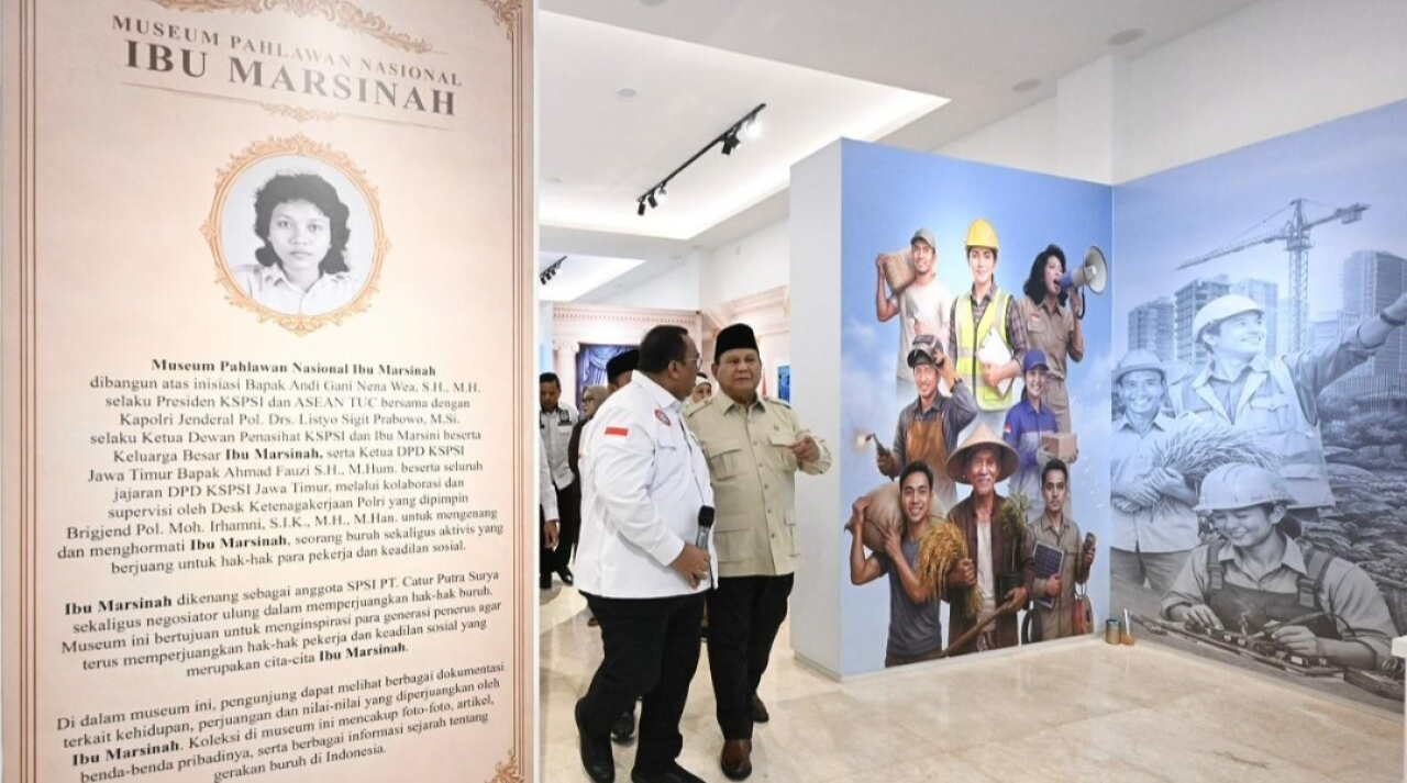 Presiden Prabowo Resmikan Museum Marsinah di Nganjuk