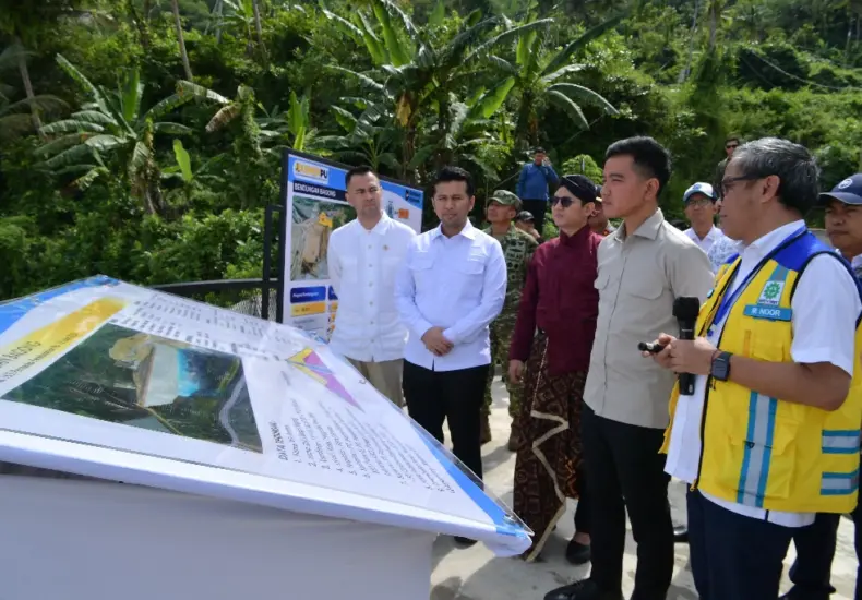 Wapres Gibran Tinjau Progres Bendungan Bagong di Trenggalek, Ini Target Rampungnya