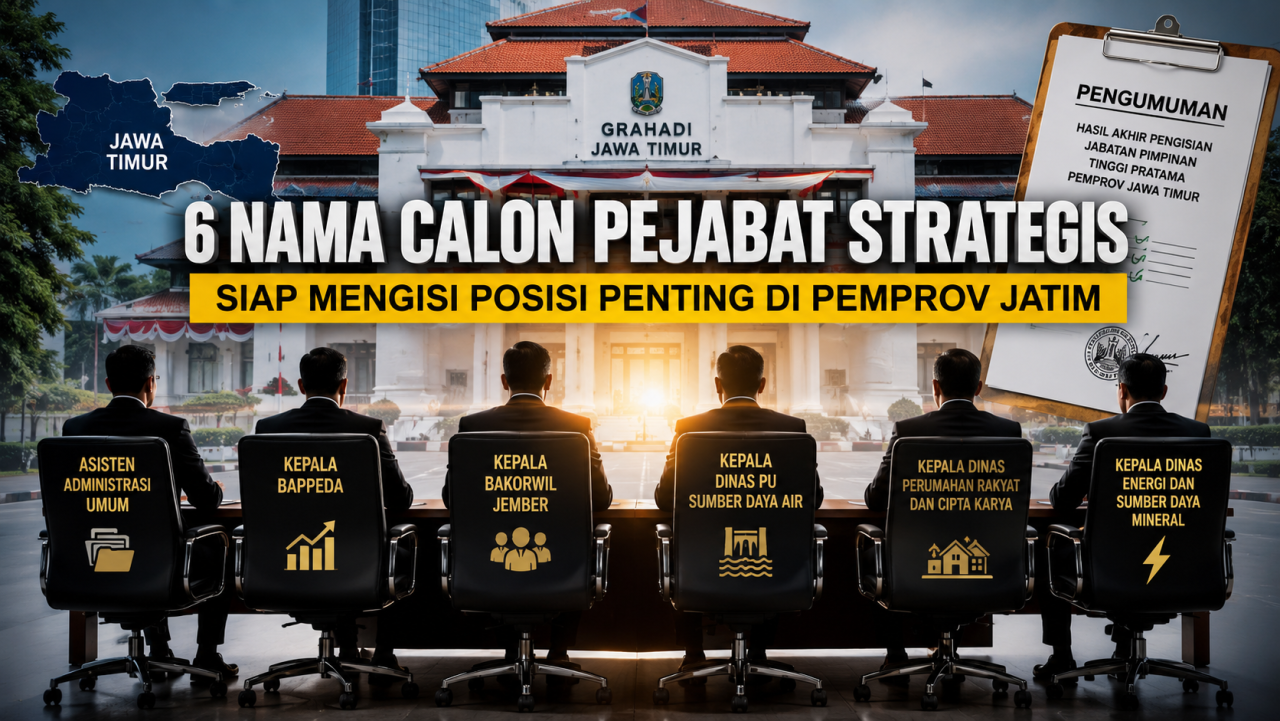 Bocoran Nama-Nama Pejabat Baru Pemprov Jatim Terungkap.
