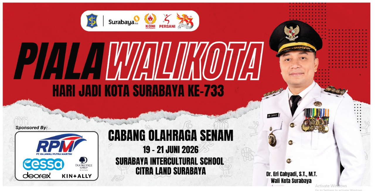 Kejuaraan senam Piala Wali Kota Surabaya 2026. (IST)