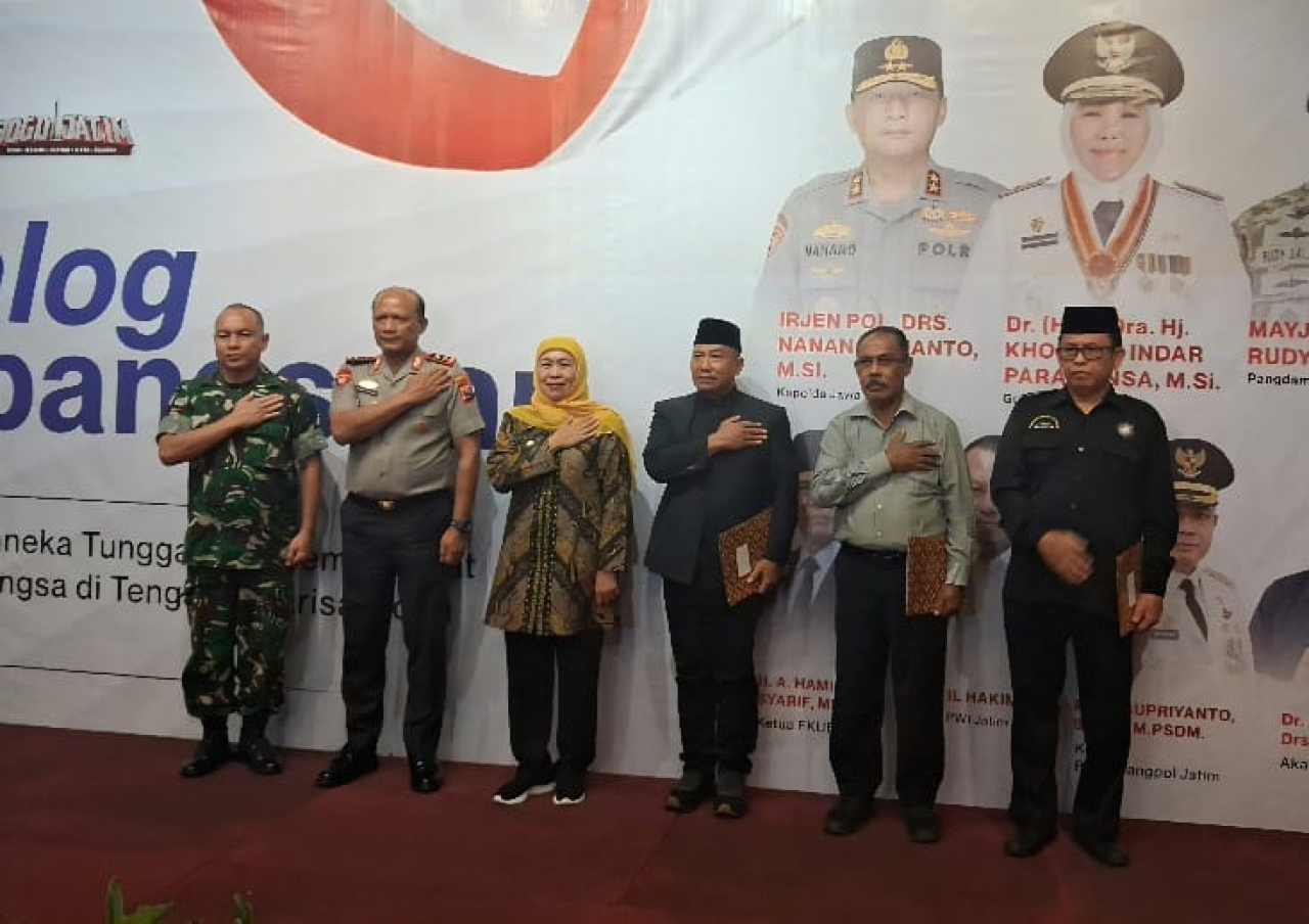 Forkopimda Jatim dalam Dialog kebangsaan Merawat Bhinneka Tunggal Ika, Memperkuat Persatuan Bangsa di Tengah Polarisasi dan Ruang Digital