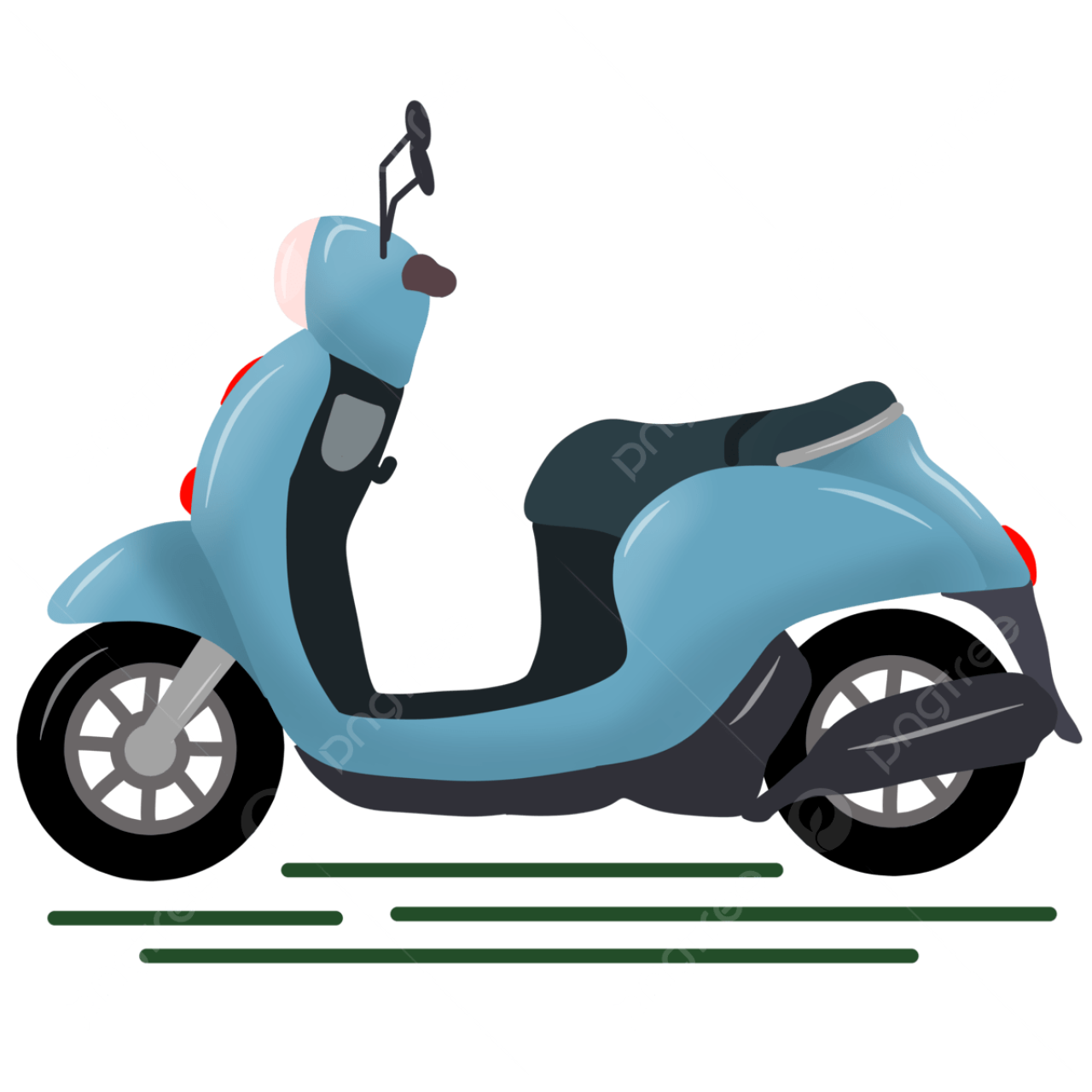 Ilustrasi sepeda motor (pngtree/Princess)